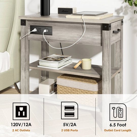 farmhouse-narrow-side-table-with-charging-station-drawer-and-storage-12-5-inchd-x-23-6-inchw-x-24-4--1