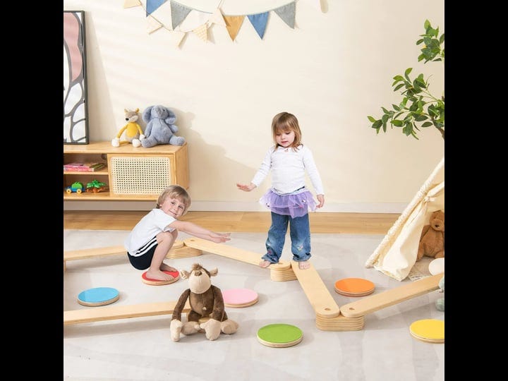 infans-montessori-wooden-balance-beam-stepping-stones-for-kids-12-piece-obstacle-course-for-playroom-1