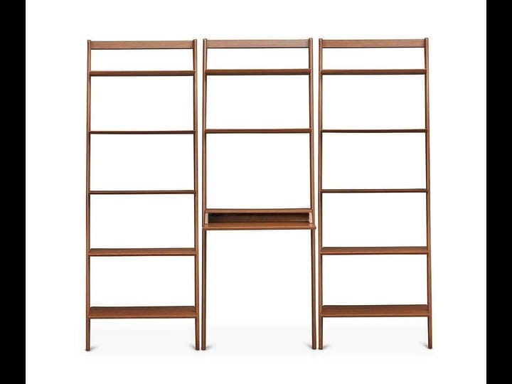 magrit-modular-wall-unit-honey-brown-2-wide-bookcases-with-desk-1