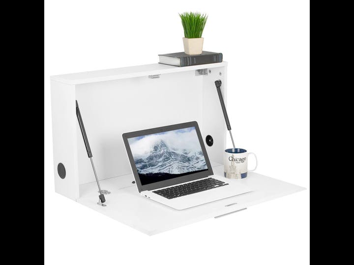 vivo-desk-sf02w-white-floating-wall-mounted-drop-down-storage-cabinet-desk-drawer-shelf-1