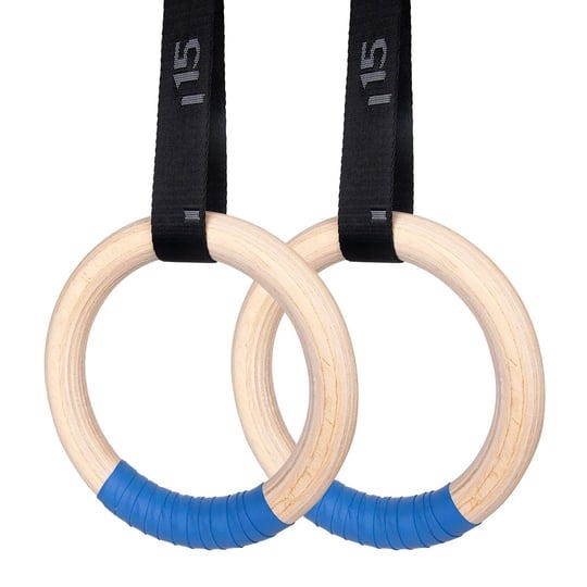 gymbigger-gymnastics-rings-olympic-rings-wooden-gym-rings-1500lbs-with-adjustable-cam-buckle-14-8ft--1