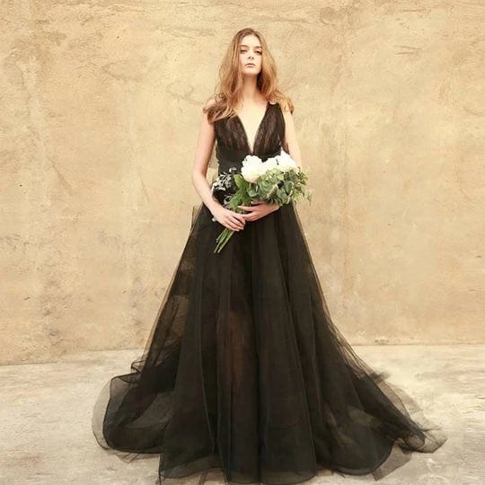 custom-a-touch-of-boho-black-chiffon-wedding-dress-26-w-black-1