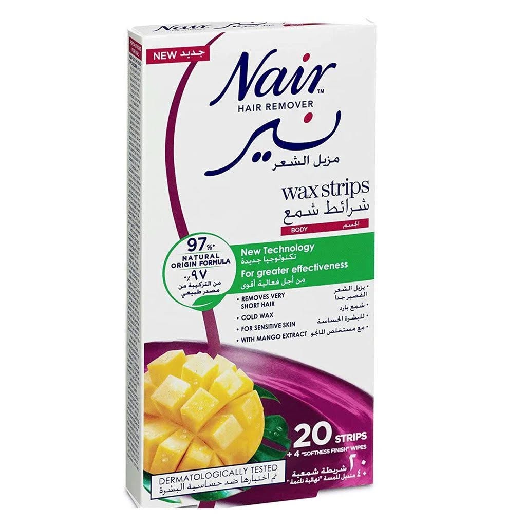 Nair Mango Wax Strips for Smooth, Dermatologist-Tested Hair Removal | Image