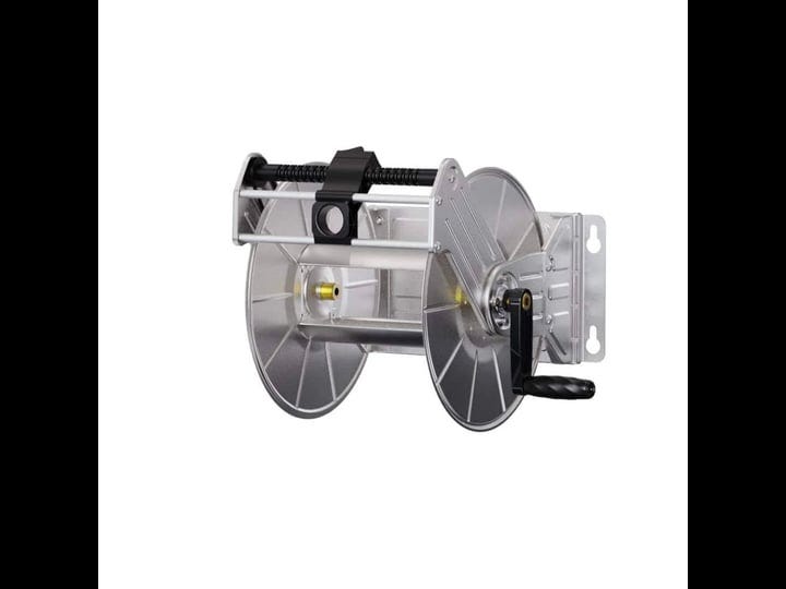 stainless-steel-garden-hose-reel-heavy-duty-wall-floor-mounted-with-crank-5-8-in-to-150-ft-hose-capa-1