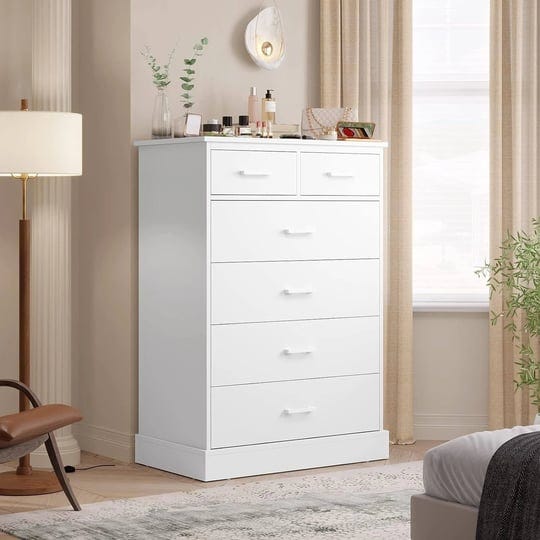 chest-of-6-drawers-large-capacity-storage-cabinet-dresser-bedroom-white-1