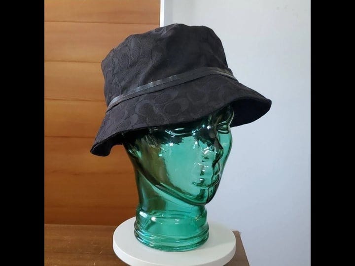 coach-bucket-hat-black-signature-fabric-leather-trim-size-7-1-4-24