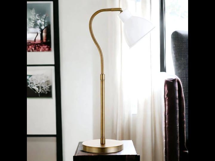 homeroots-25-in-brass-metal-arched-table-lamp-with-white-dome-shade-1