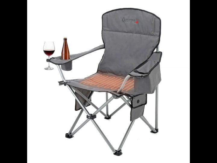 arrowhead-outdoor-portable-heated-folding-camping-chair-w-6-can-cooler-3-heat-settings-cup-wine-glas-1