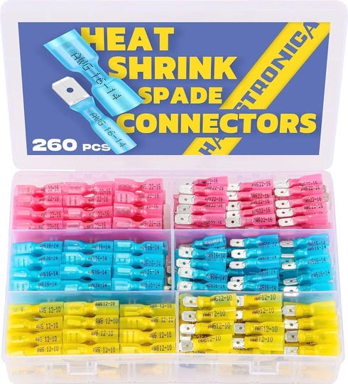 haisstronica-260pcs-heat-shrink-spade-connectors-electrical-wire-connectors-quick-disconnect-connect-1