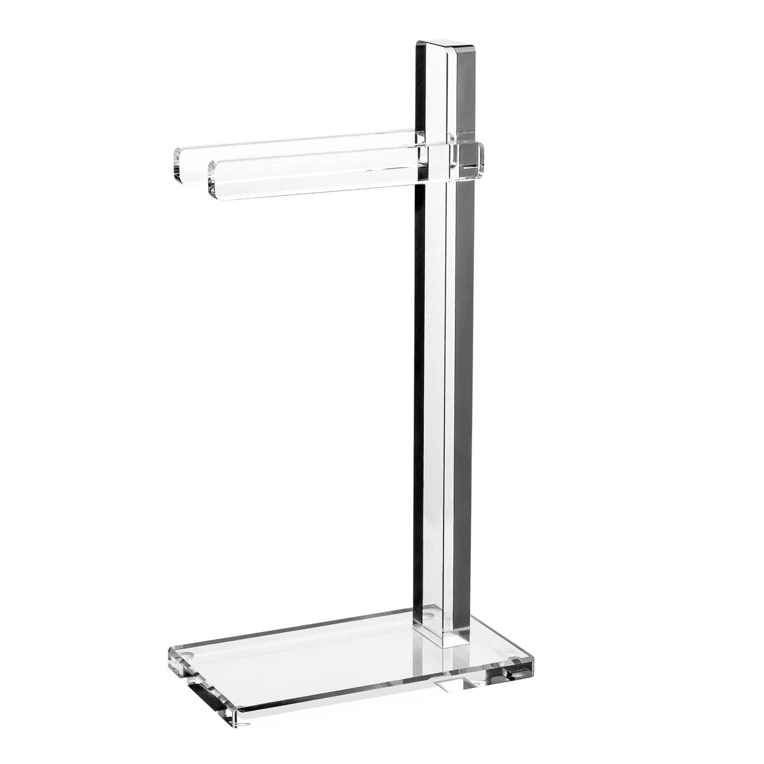 Premium Acrylic Hand Towel Stand with Double Hanging Bars | Image