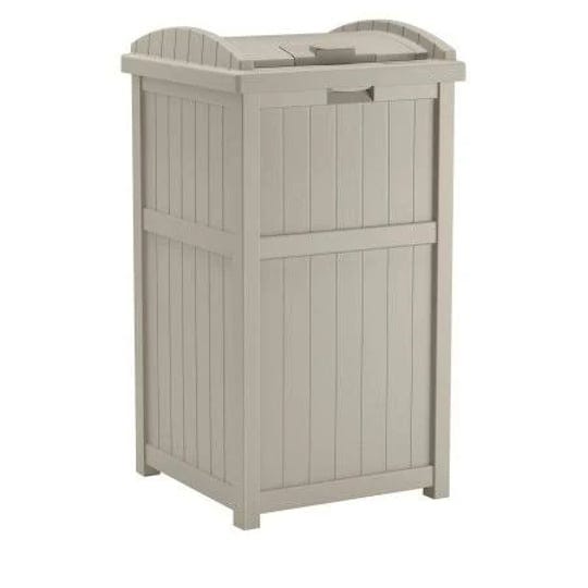 suncast-33-gallon-outdoor-trash-hideaway-taupe-1