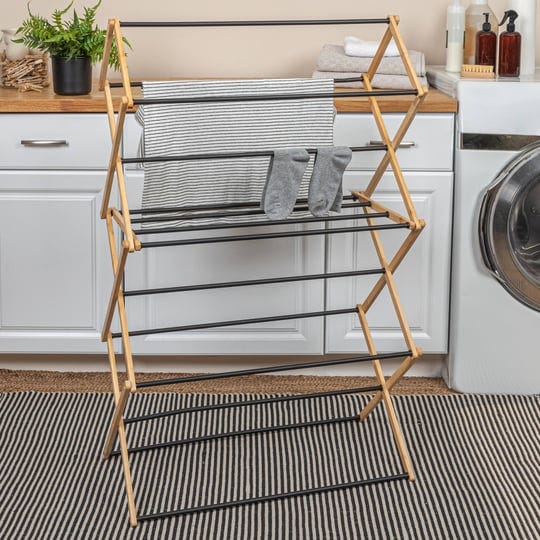 household-essentials-bamboo-folding-clothes-drying-rack-upscale-laundry-rack-with-14-coated-metal-do-1