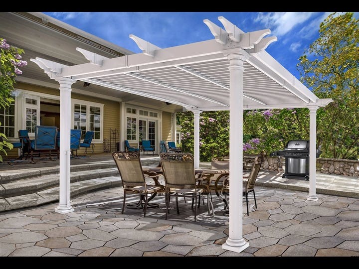 aberdeen-12-x-12-louvered-round-post-vinyl-pergola-white-1