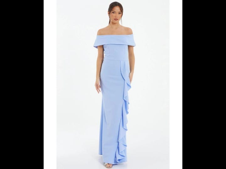 quiz-womens-bardot-ruffle-maxi-dress-pale-blue-1