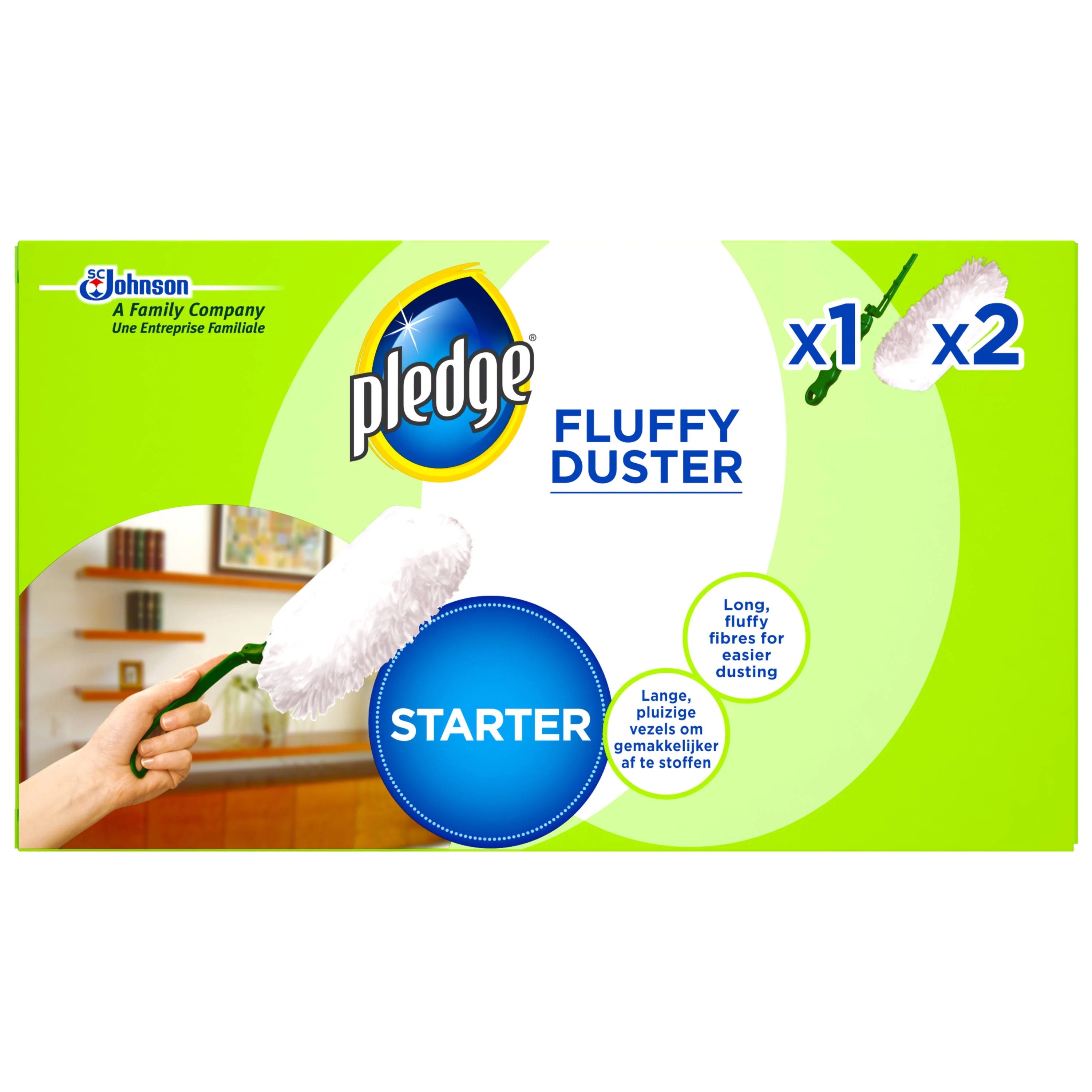 Pledge Fluffy Duster Starter Kit: Soft, Effective Cleaning Solution | Image