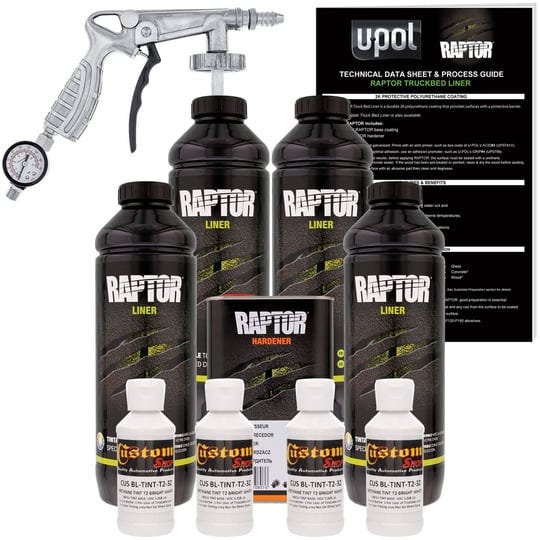 u-pol-raptor-bright-white-urethane-spray-on-truck-bed-liner-kit-w-free-spray-gun-4-liters-1