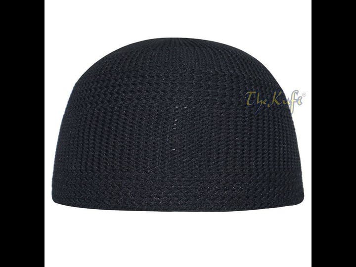 black-skull-cap-100-nylon-head-cover-kufi-knitted-hat-vertical-lines-taqiya-xsm-to-4x-1