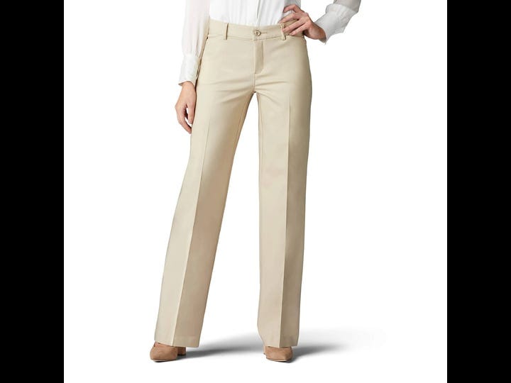 lee-womens-flex-motion-regular-fit-trouser-pant-size-8-beige-1