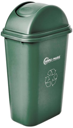 simpli-magic-79231-swing-top-lid-recycle-bin-basic-green-1