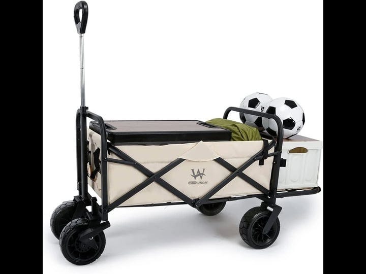 folding-outdoor-wagon-cart-8-fat-wheel-with-brake-and-tailgate-beige-1