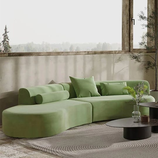 109-modern-green-curved-velvet-sectional-sofa-4-seater-couch-upholstered-with-pillows-1
