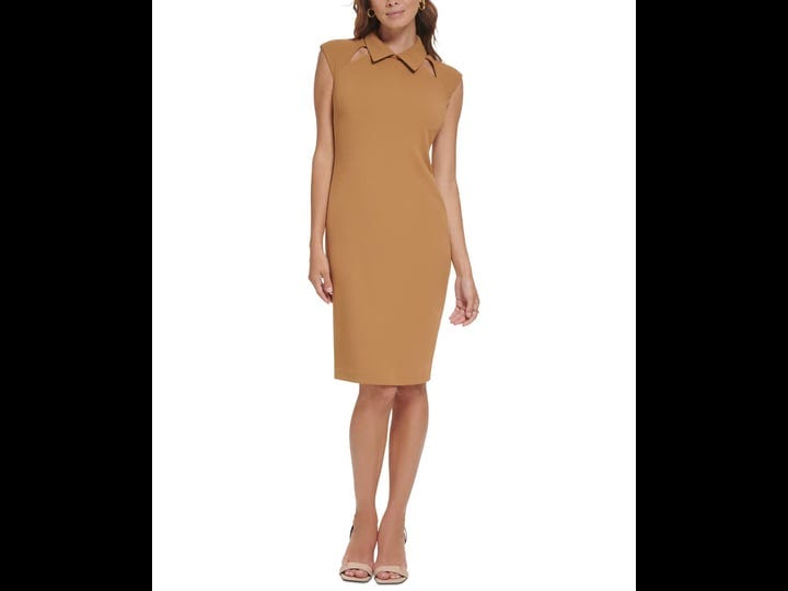 calvin-klein-womens-cap-sleeve-collared-cutout-sheath-dress-luggage-size-15