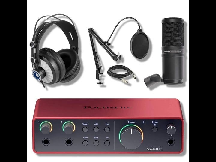 focusrite-scarlett-2i2-4g-with-zoom-zdm-1-dynamic-podcast-and-vocal-microphone-streameye-cans50-stud-1