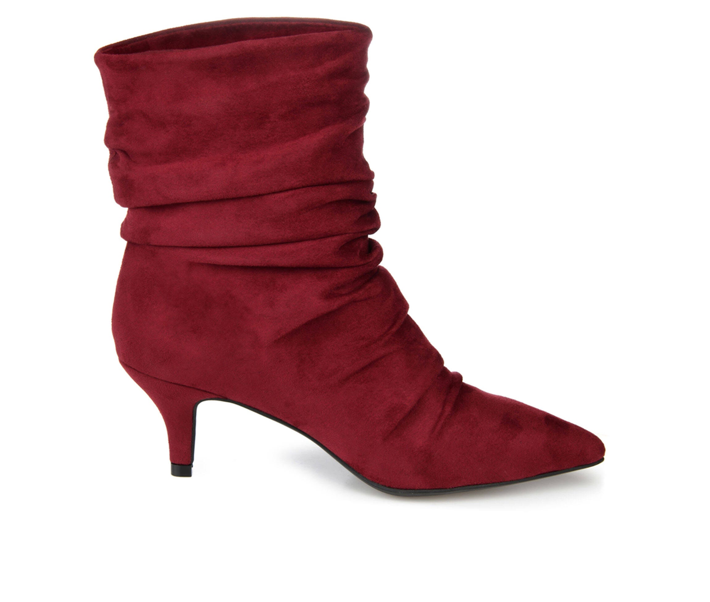 Sophisticated Faux Suede Heels for Women | Image