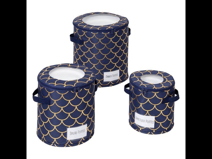 honey-can-do-navy-gold-scallop-set-of-3-round-dinnerware-storage-box-1