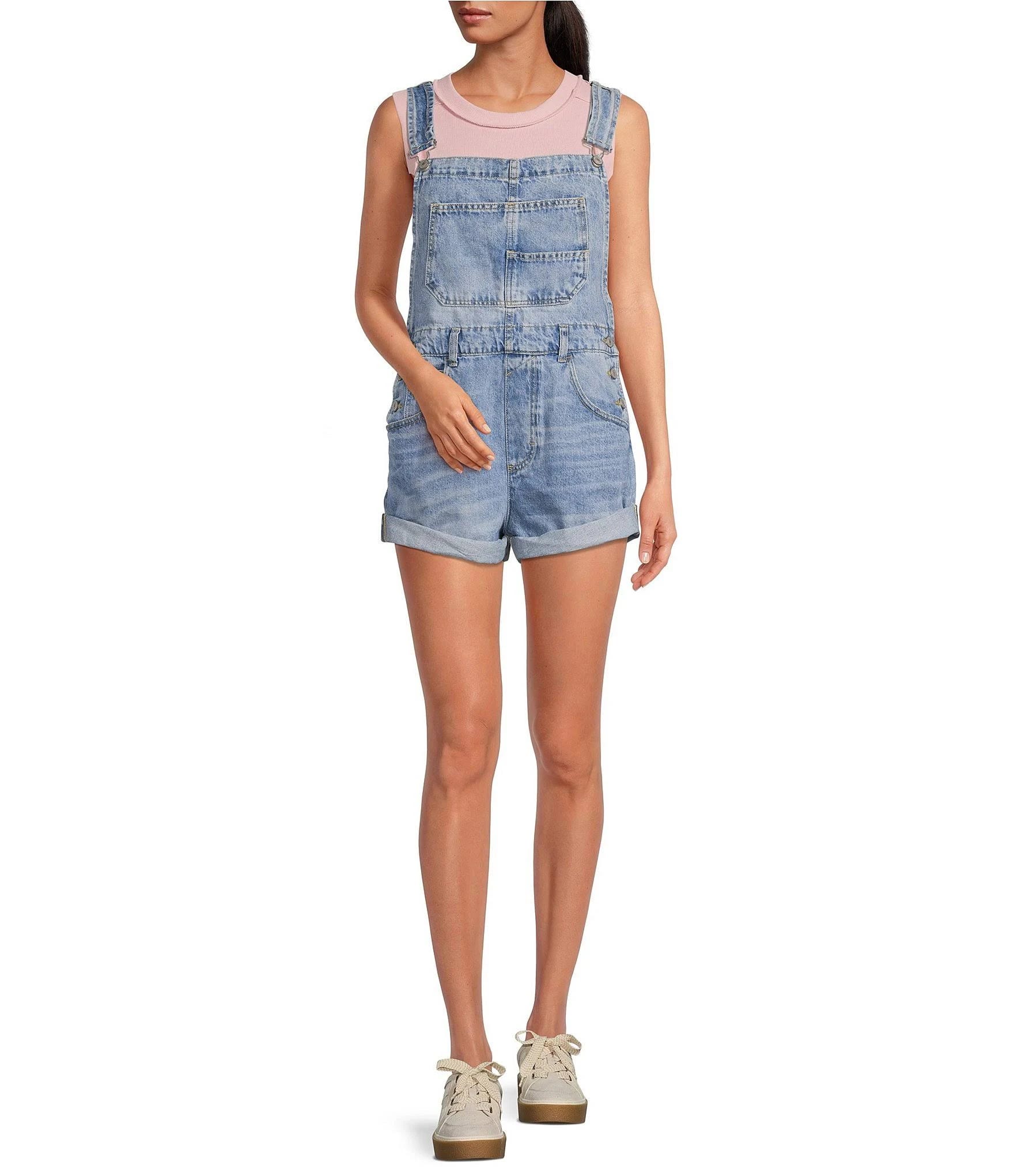 Comfortable Ziggy Shortall Jean Jumper - Denim Overalls for a Relaxed Style | Image