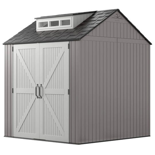 rubbermaid-7-x-7-foot-weather-resistant-resin-outdoor-storage-shed-gray-1