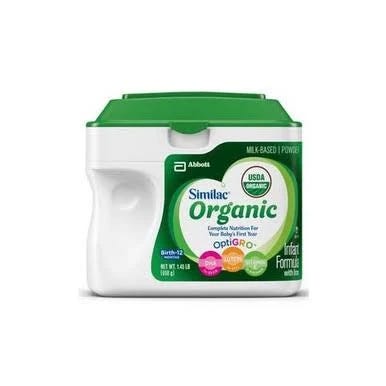 Abbott Similac Organic Powder, Unflavored, 20.6 oz. | Image