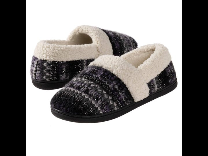 rockdove-womens-nordic-slipper-with-memory-foam-size-11-black-1