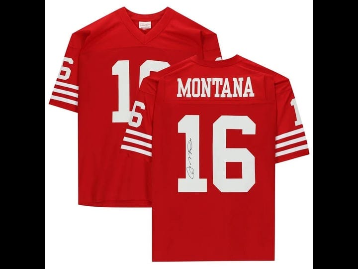fanatics-authentic-joe-montana-san-francisco-49ers-autographed-mitchell-ness-red-replica-jersey-1