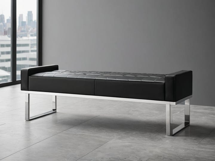 Black-Faux-Leather-Benches-4