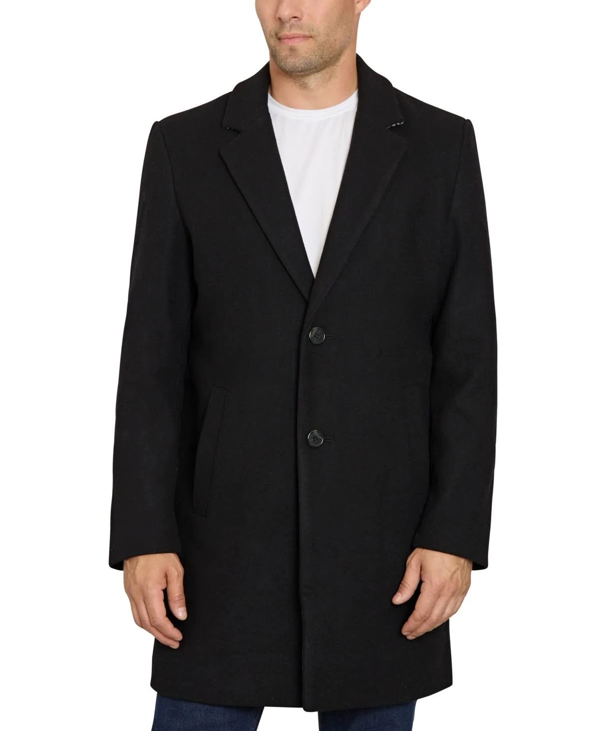 Modern Black Formal Coat for Men | Image
