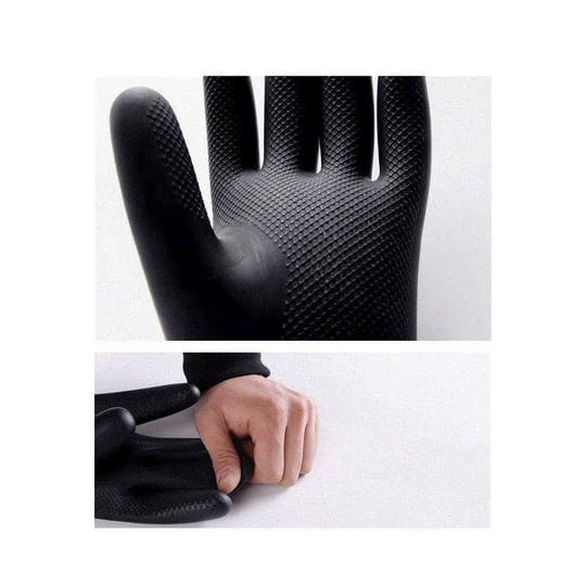 cindywill-1pair-extra-long-reusable-black-latex-gloves-23-6-1