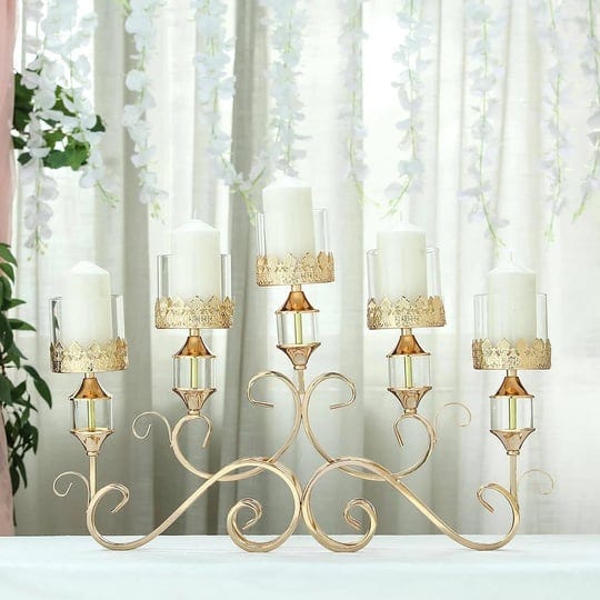 18-tall-5-arm-gold-metal-candelabra-centerpiece-crown-top-horizontal-table-standing-hurricane-candle-1