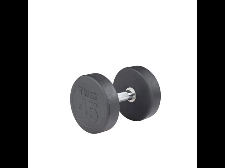 body-solid-45-lb-round-rubber-dumbbell-1