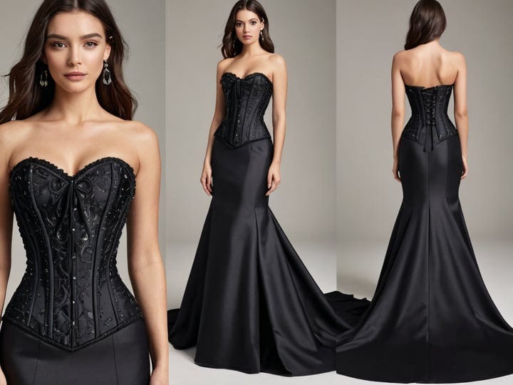 Black-Dress-With-Corset-Top-4