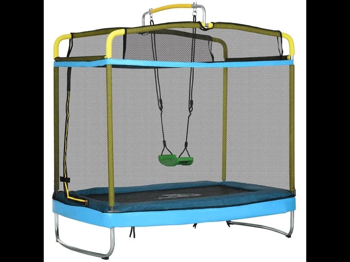 qaba-3-in-1-trampoline-for-kids-6-9-kids-trampoline-with-enclosure-swing-gymnastics-bar-toddler-tram-1