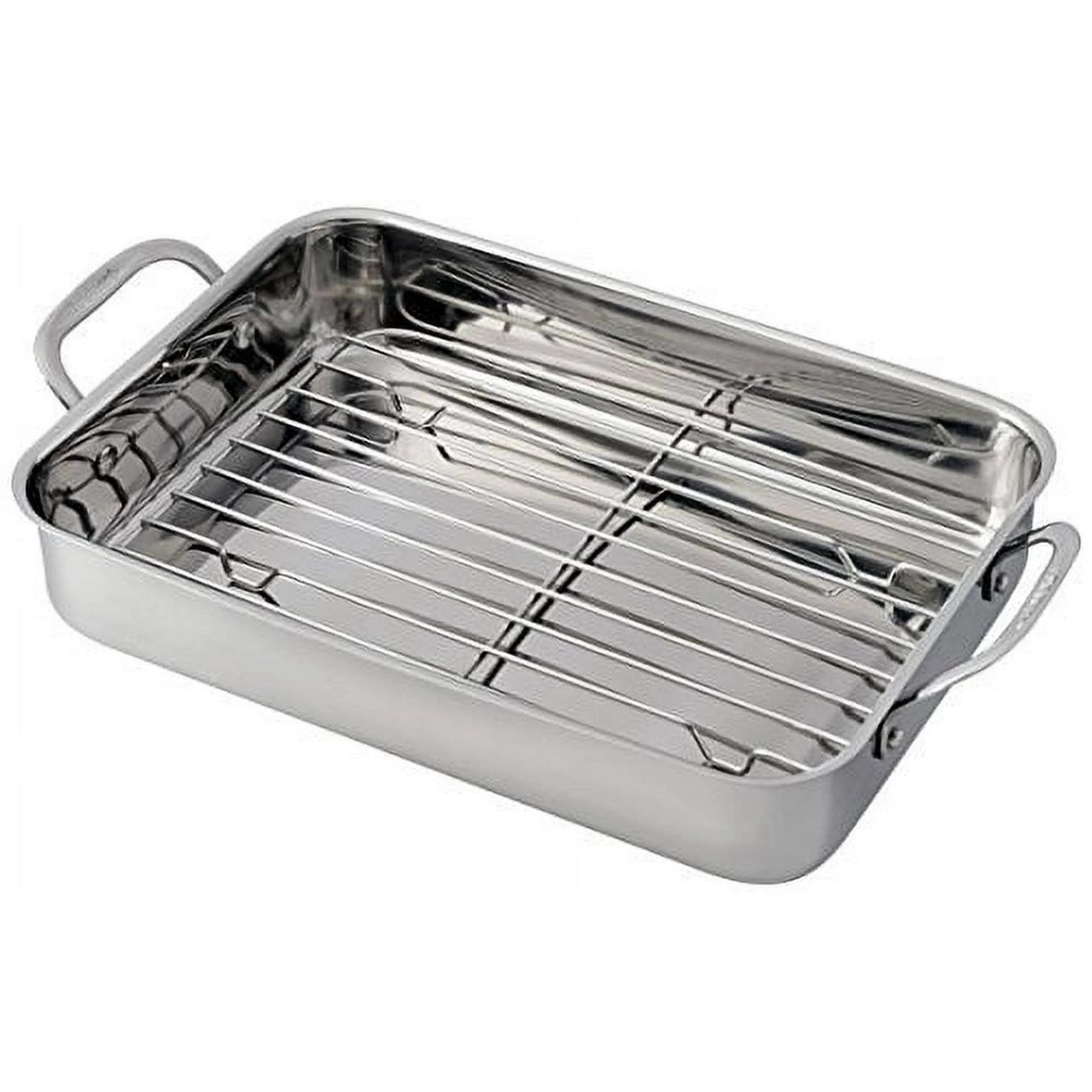 Cuisinart Stainless Steel Lasagna Pan with Roasting Rack | Image