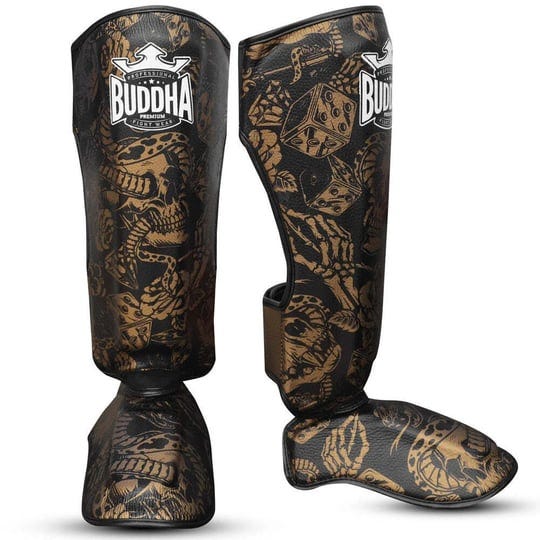 thai-boxing-shin-guards-buddha-fight-wear-night-skull-1