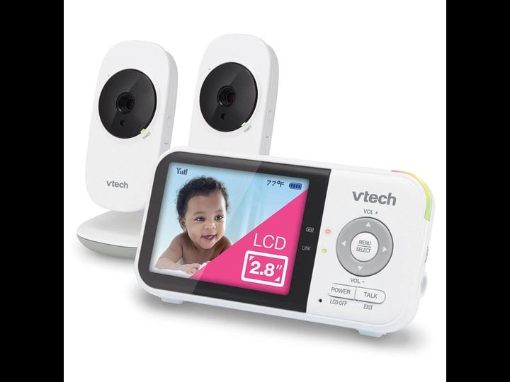 vtech-vm819-2-video-baby-monitor-with-19-hour-battery-life-2-cameras-1000ft-long-range-auto-night-vi-1