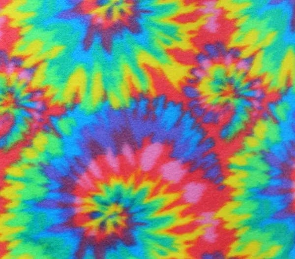 Spiral Tie Dye Polar Fleece Prints for Crafts and Apparel | Image