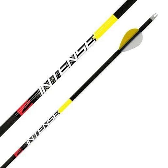 killer-instinct-intense-500-spine-carbon-arrows-6-pack-black-yellow-by-sportsmans-warehouse-1