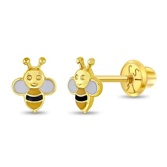 girls-honey-bee-screw-back-14k-gold-earrings-in-season-jewelry-1