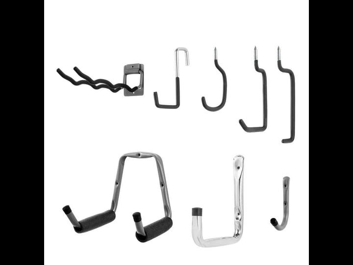 wall-mounted-garage-storage-organization-hooks-and-hangers-starter-value-15-pack-1