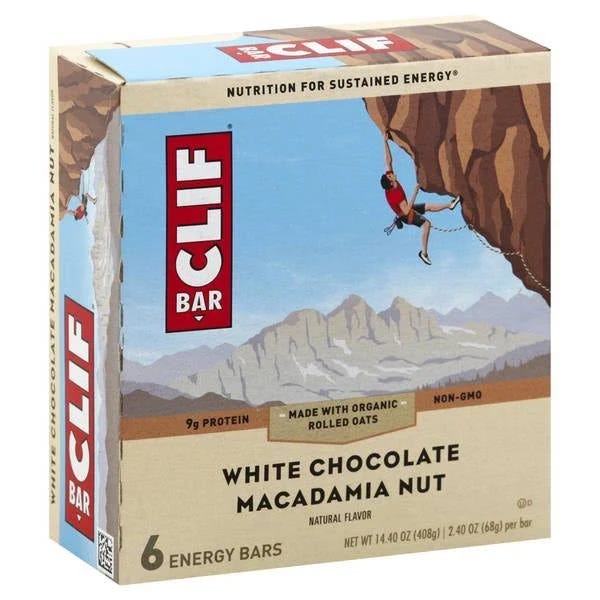 Delicious Clif Bars: Organic White Chocolate Macadamia Nut Energy Bars | Image