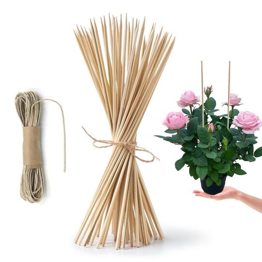 hopelf-50-pack-16-bamboo-plant-stakes-for-wood-garden-stickswooden-indoor-gardening-floral-potted-pl-1